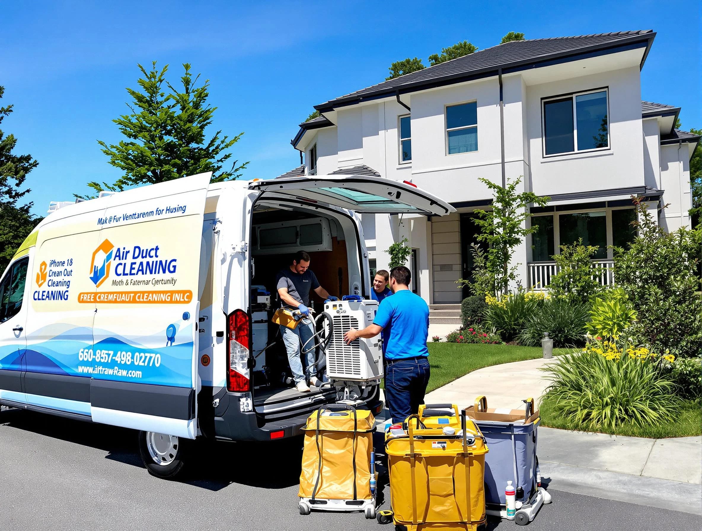 Boston Air Duct Cleaning technician performing professional air duct cleaning in Boston