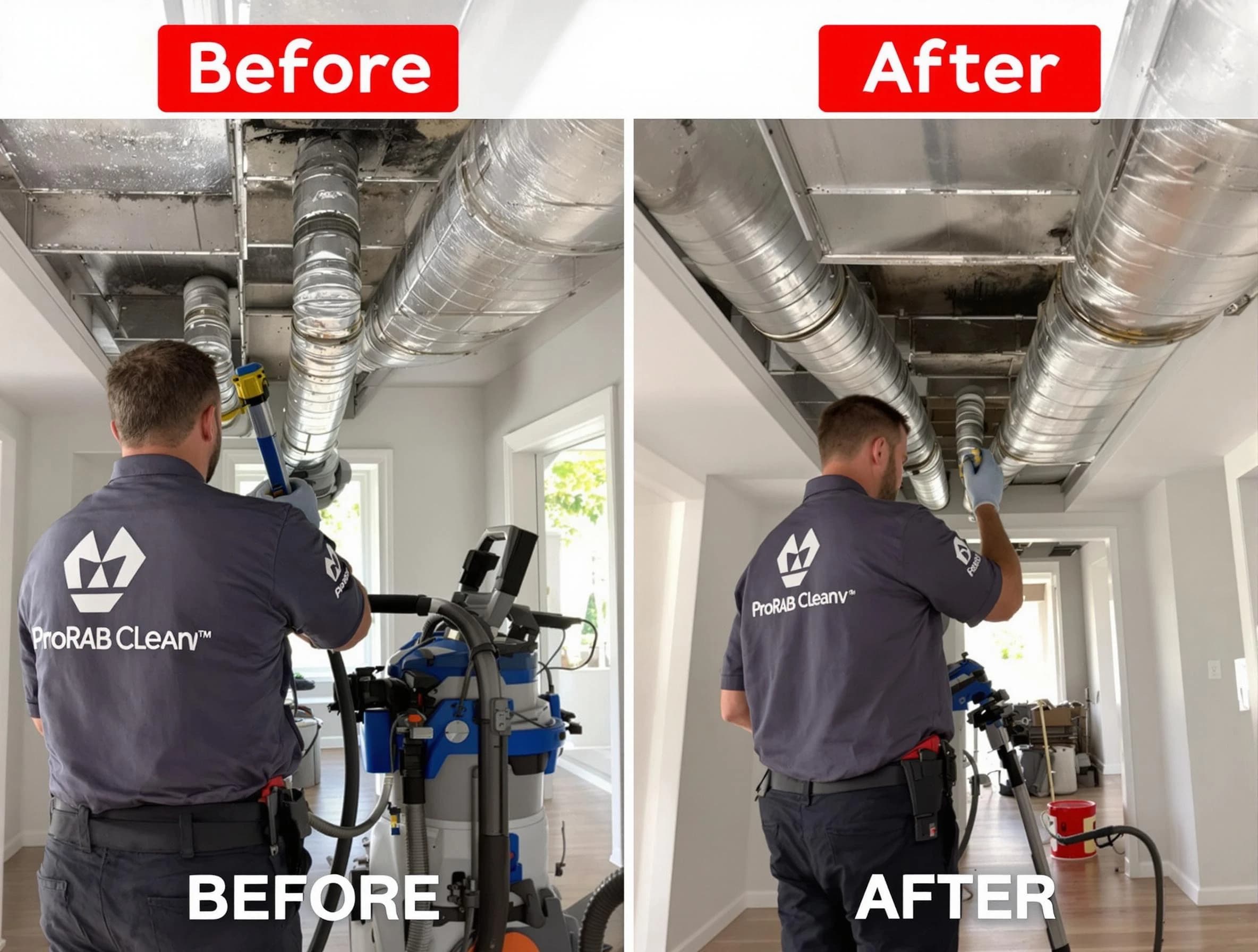 Boston Air Duct Cleaning expert performing thorough residential duct cleaning in a Boston home