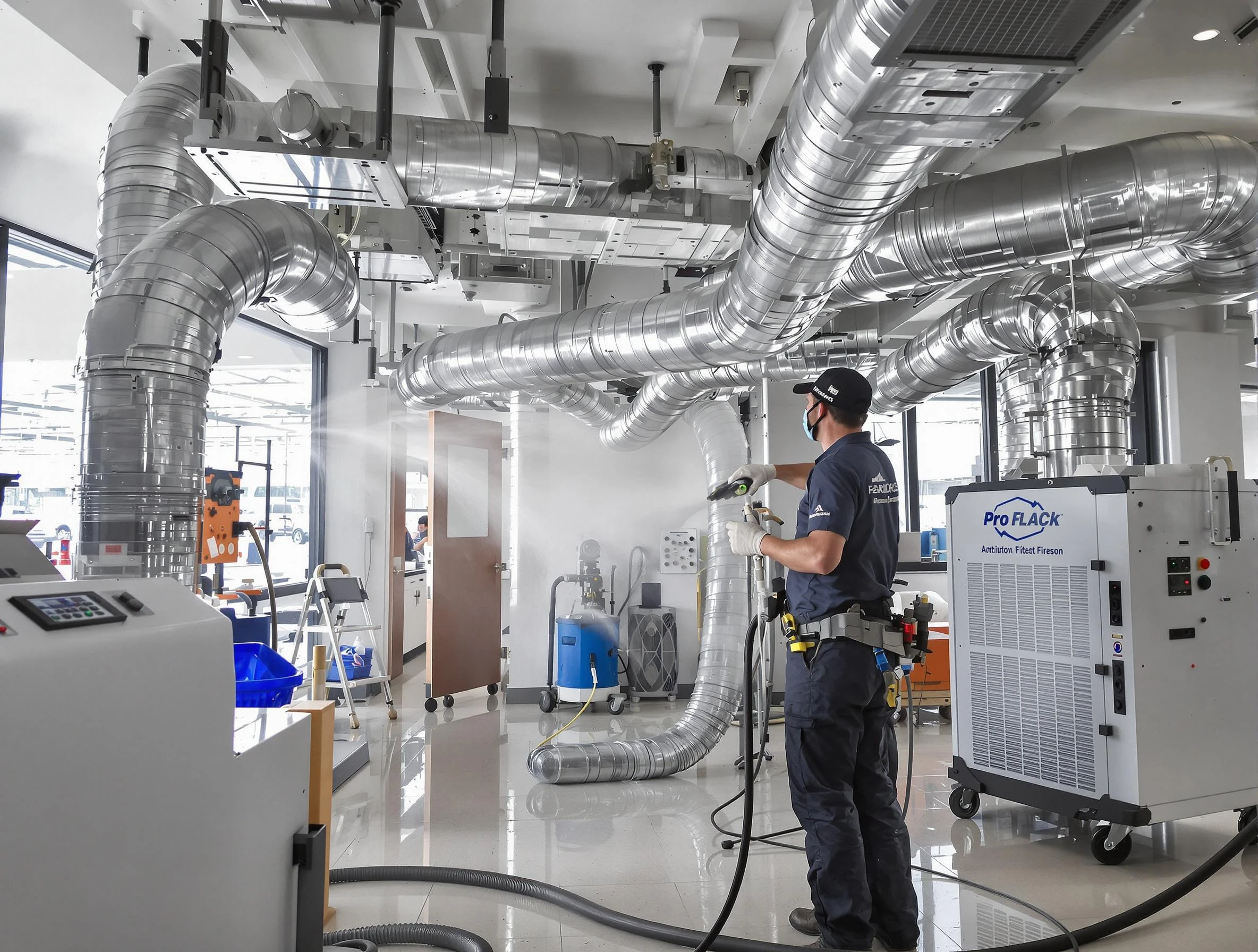 Negative Pressure Air Duct Cleaning in Boston