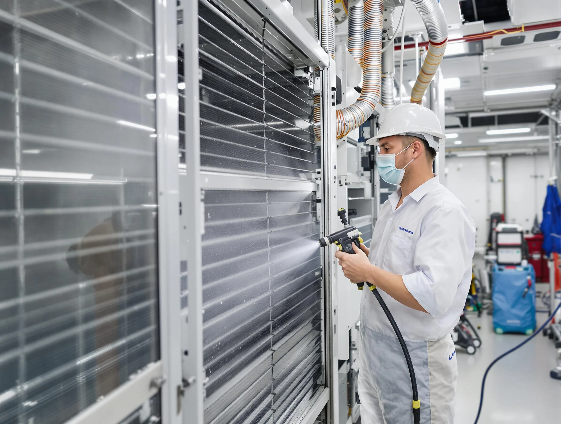 Professional AC coil cleaning by Boston Air Duct Cleaning in Boston